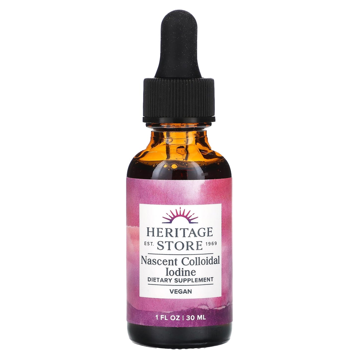 Heritage Store Nascent Colloidal Iodine Supplement 1 fl oz (30 ml) - Image 1