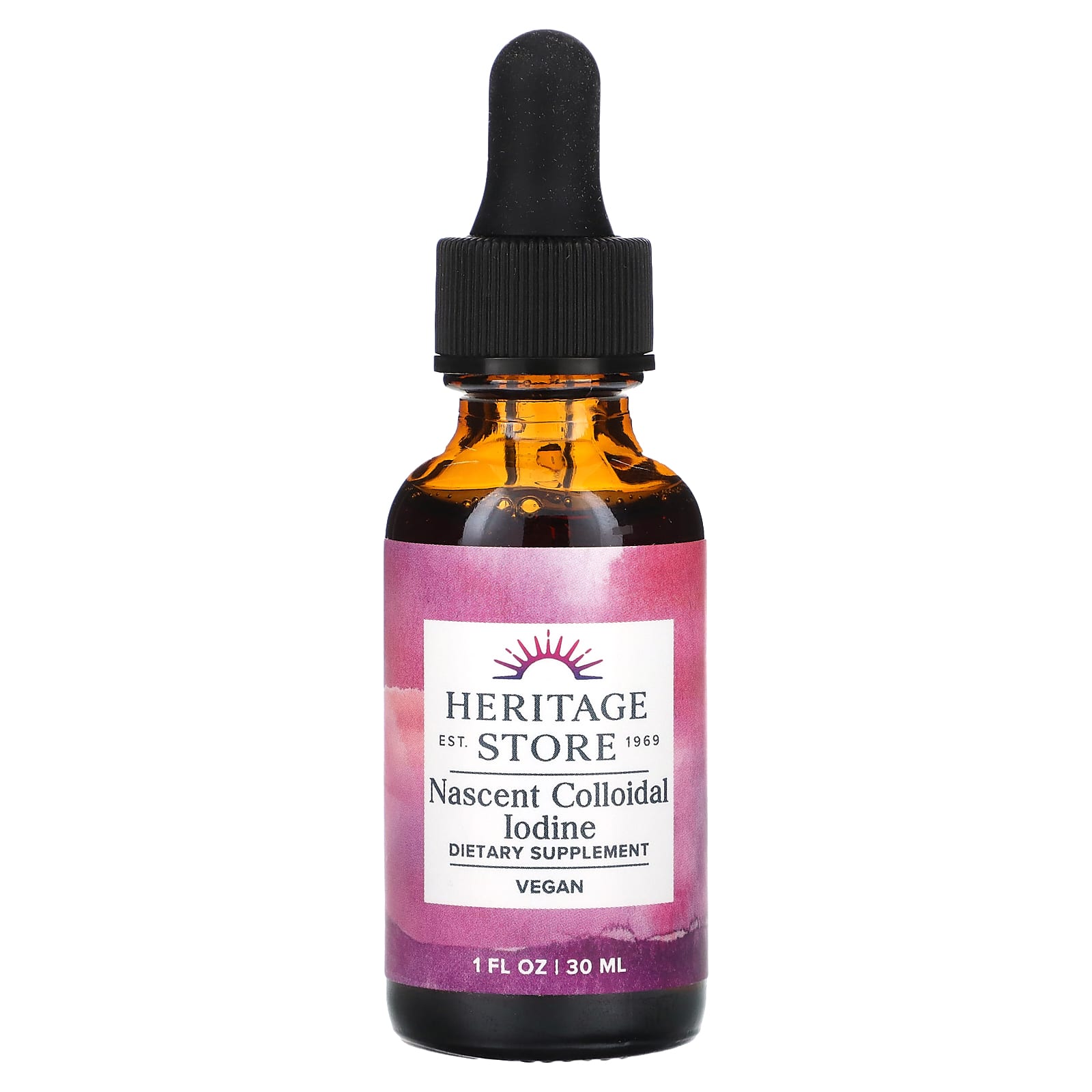 Heritage Store Nascent Colloidal Iodine Supplement 1 fl oz (30 ml) - Image 1