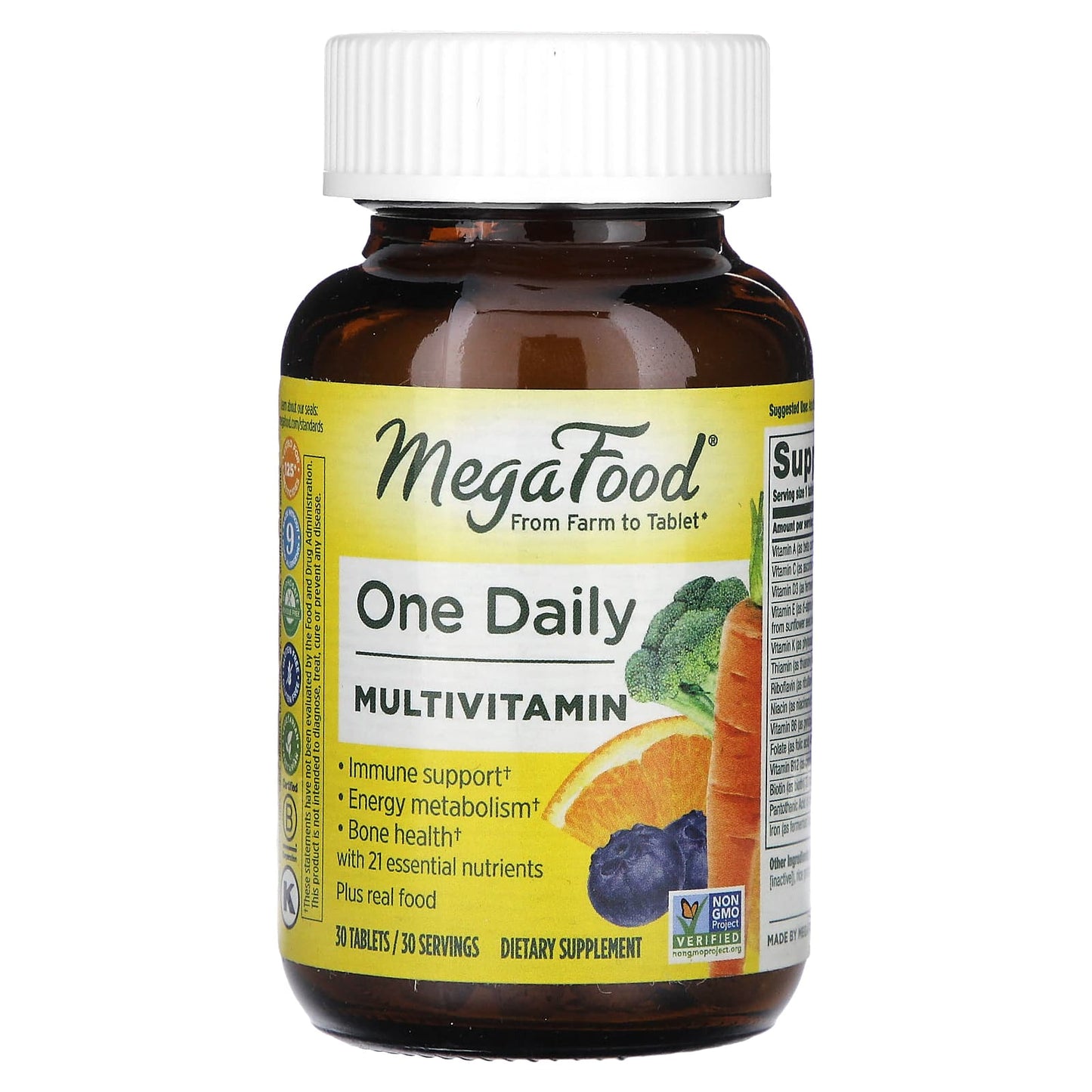 MegaFood, One Daily Multivitamin, 30 Tablets - Image 1