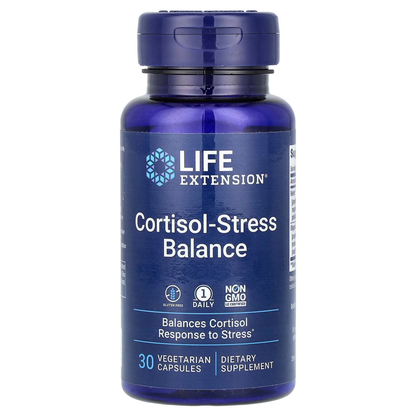Life Extension, Cortisol-Stress Balance, 30 Vegetarian Capsules - Image 1