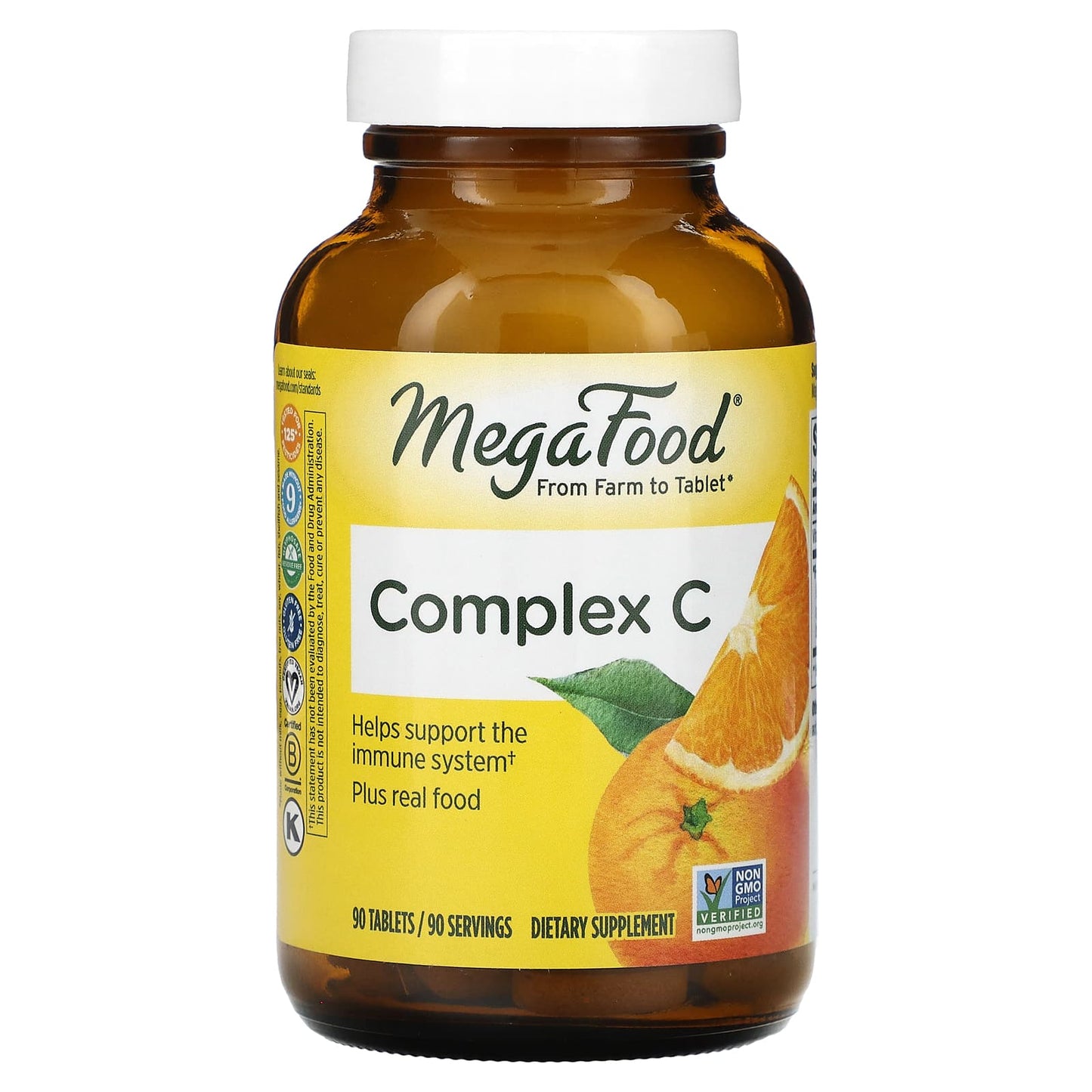 MegaFood, Complex C, 90 Tablets - Image 1