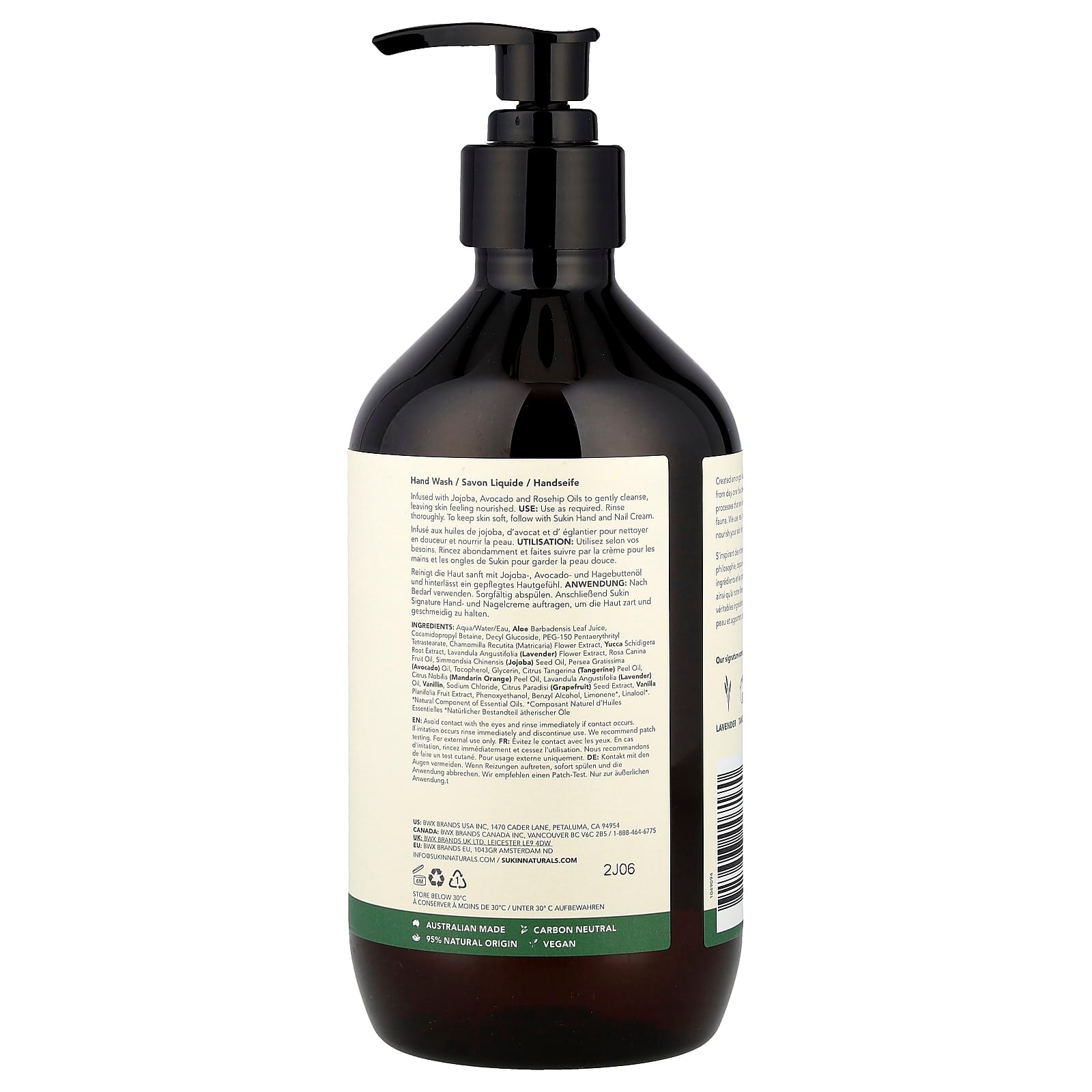 Sukin, Signature, Cleansing Hand Wash, All Skin Types , 16 fl oz (500 ml) - Image 2