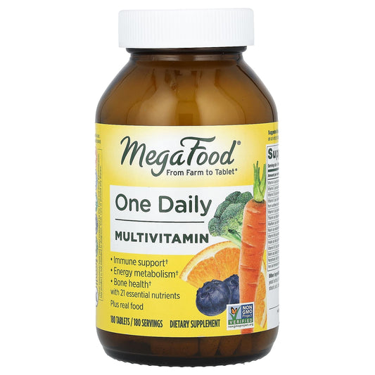 MegaFood, One Daily Multivitamin, 180 Tablets - Image 1