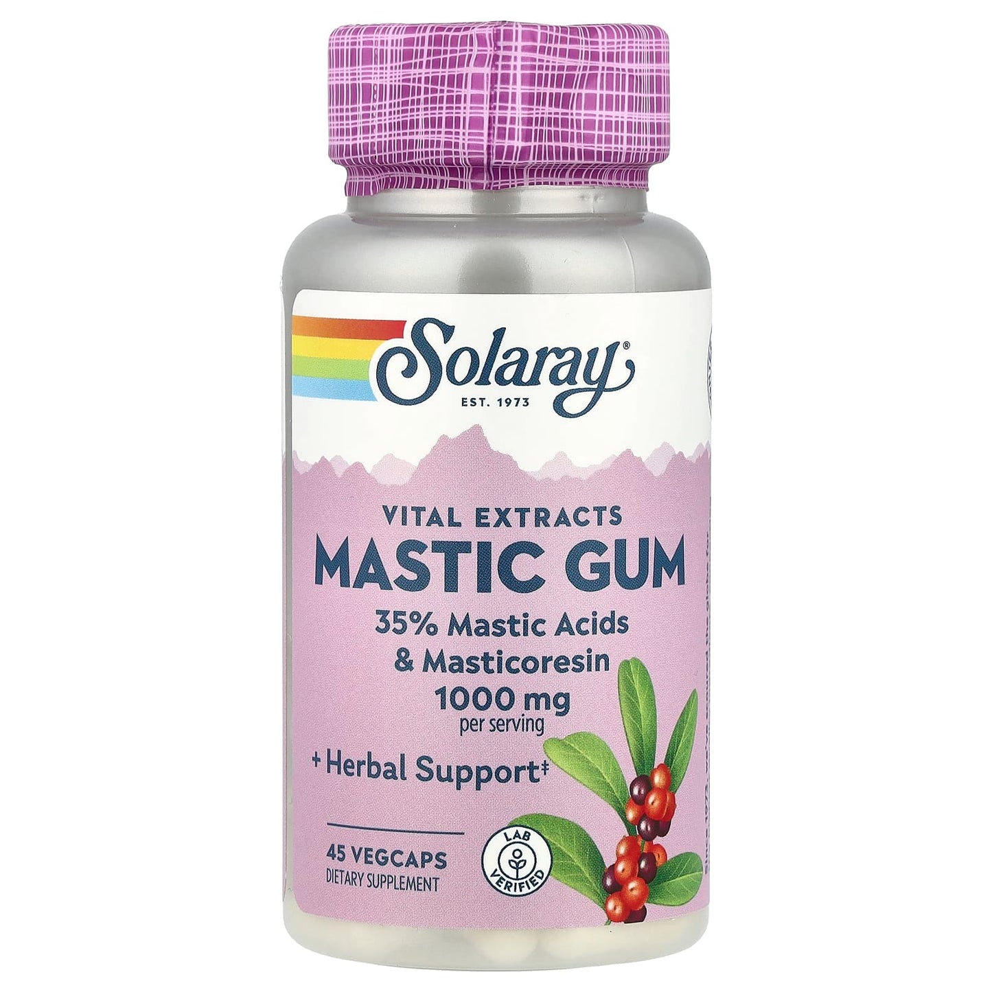 Solaray, Vital Extracts, Mastic Gum, 45 VegCaps (500 mg per Capsule) - Image 1