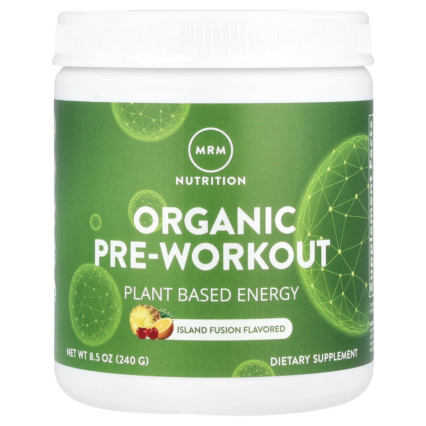 MRM Nutrition, Organic Pre-Workout, Island Fusion, 8.5 oz (240 g) - Image 1