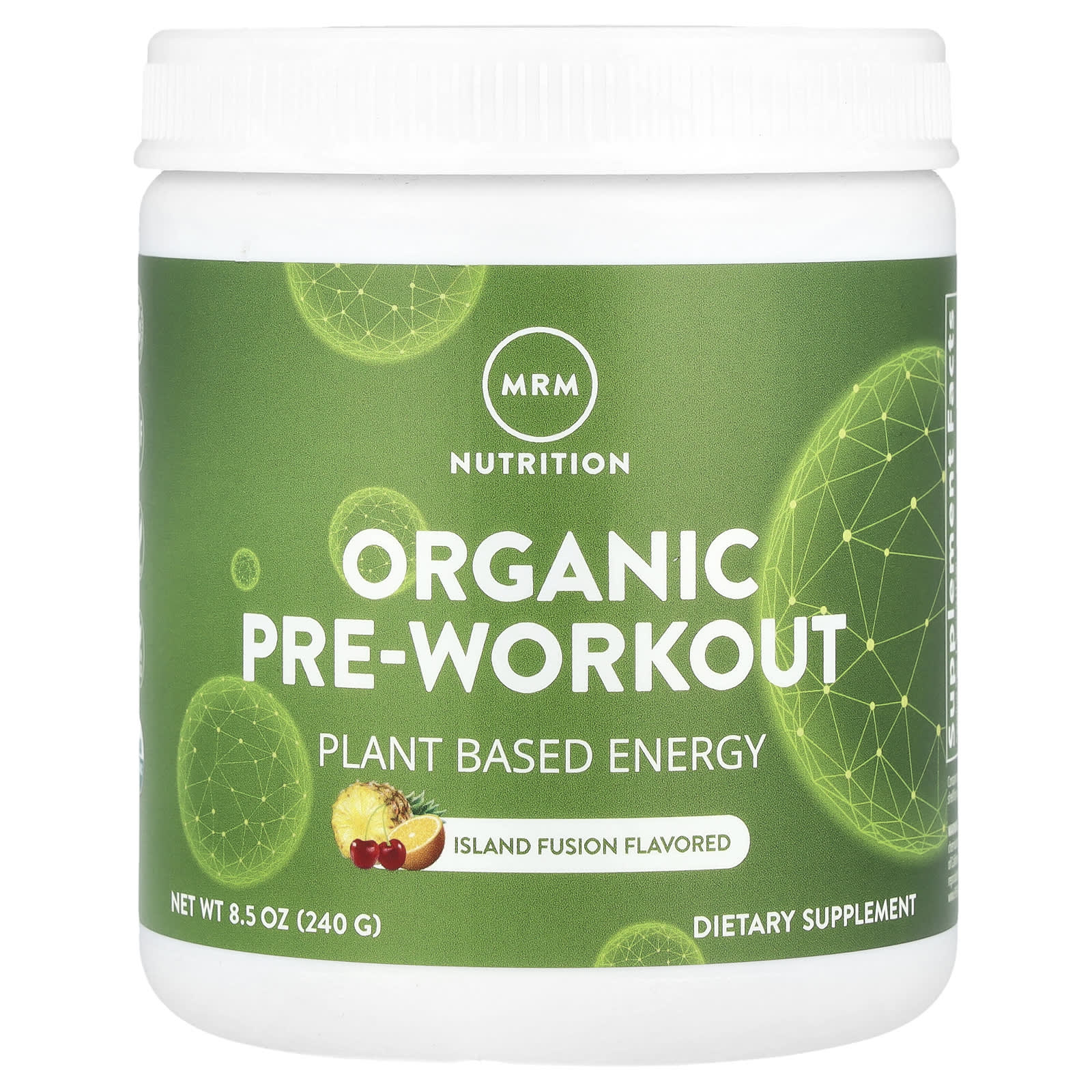 MRM Nutrition, Organic Pre-Workout, Island Fusion, 8.5 oz (240 g) - Image 1