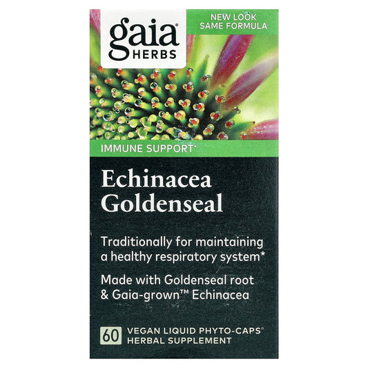 Gaia Herbs Echinacea Goldenseal Supplement for Immune Support - Image 1