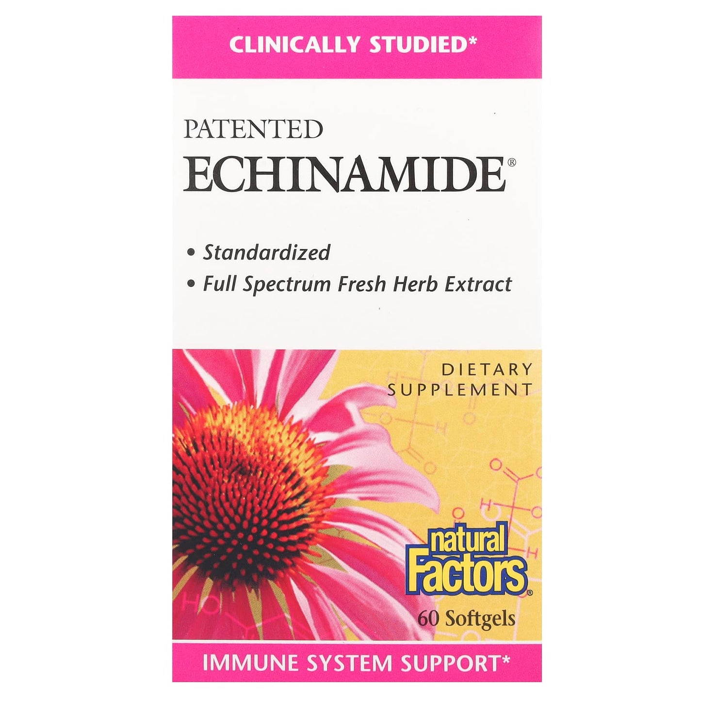 Natural Factors, Patented Echinamide®, 60 Softgels - Image 1