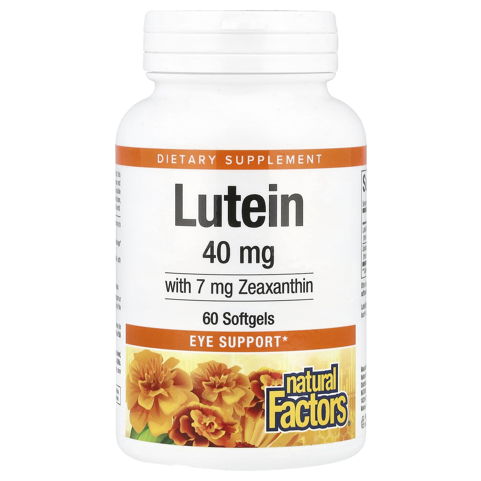 Natural Factors, Lutein, 60 Softgels - Image 1
