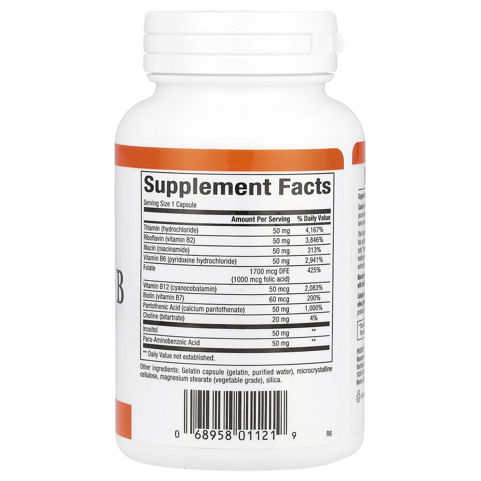 Natural Factors, Hi Potency B Complex, 90 Capsules - Image 2