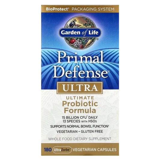 Primal Defense Ultra Probiotic Formula by Garden of Life - 180 Veg Capsules - Image 1