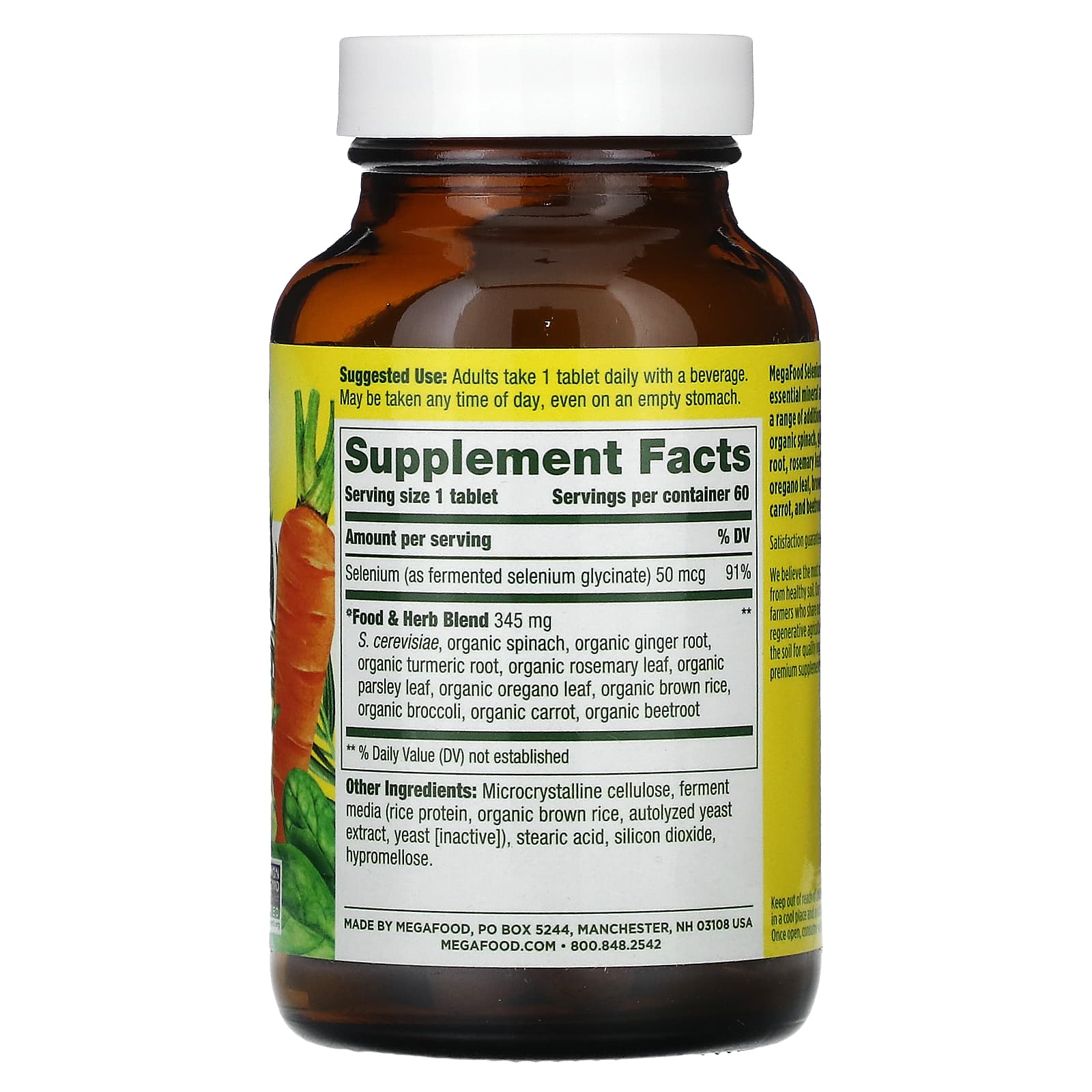 MegaFood, Selenium, 60 Tablets - Image 2