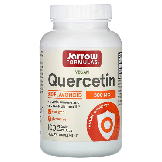 Vegan Quercetin Supplement by Jarrow Formulas - 500mg, 100 Capsules - Image 1