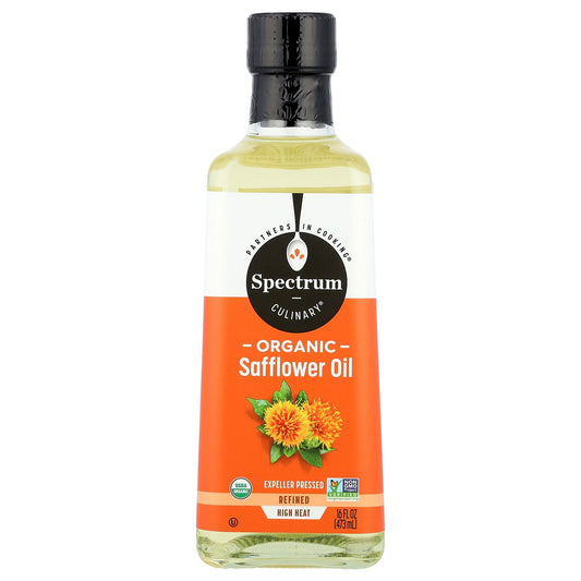 Spectrum Culinary, Organic Safflower Oil, Refined, 16 fl oz (473 ml) - Image 1