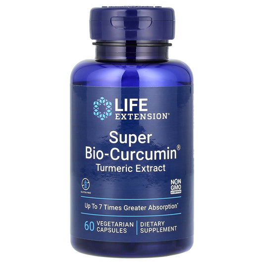 Life Extension, Super Bio-Curcumin, Turmeric Extract, 60 Vegetarian Capsules - Image 1