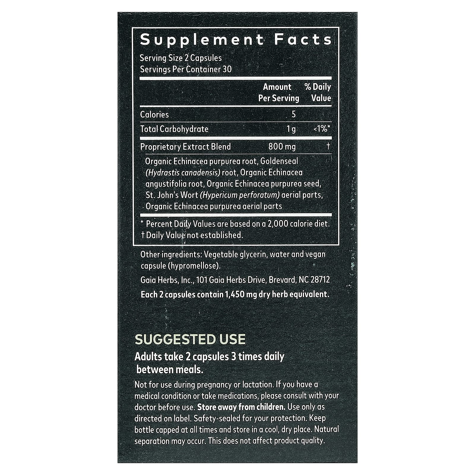 Gaia Herbs Echinacea Goldenseal Supplement for Immune Support - Image 2