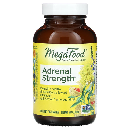 MegaFood, Adrenal Strength, 90 Tablets - Image 1