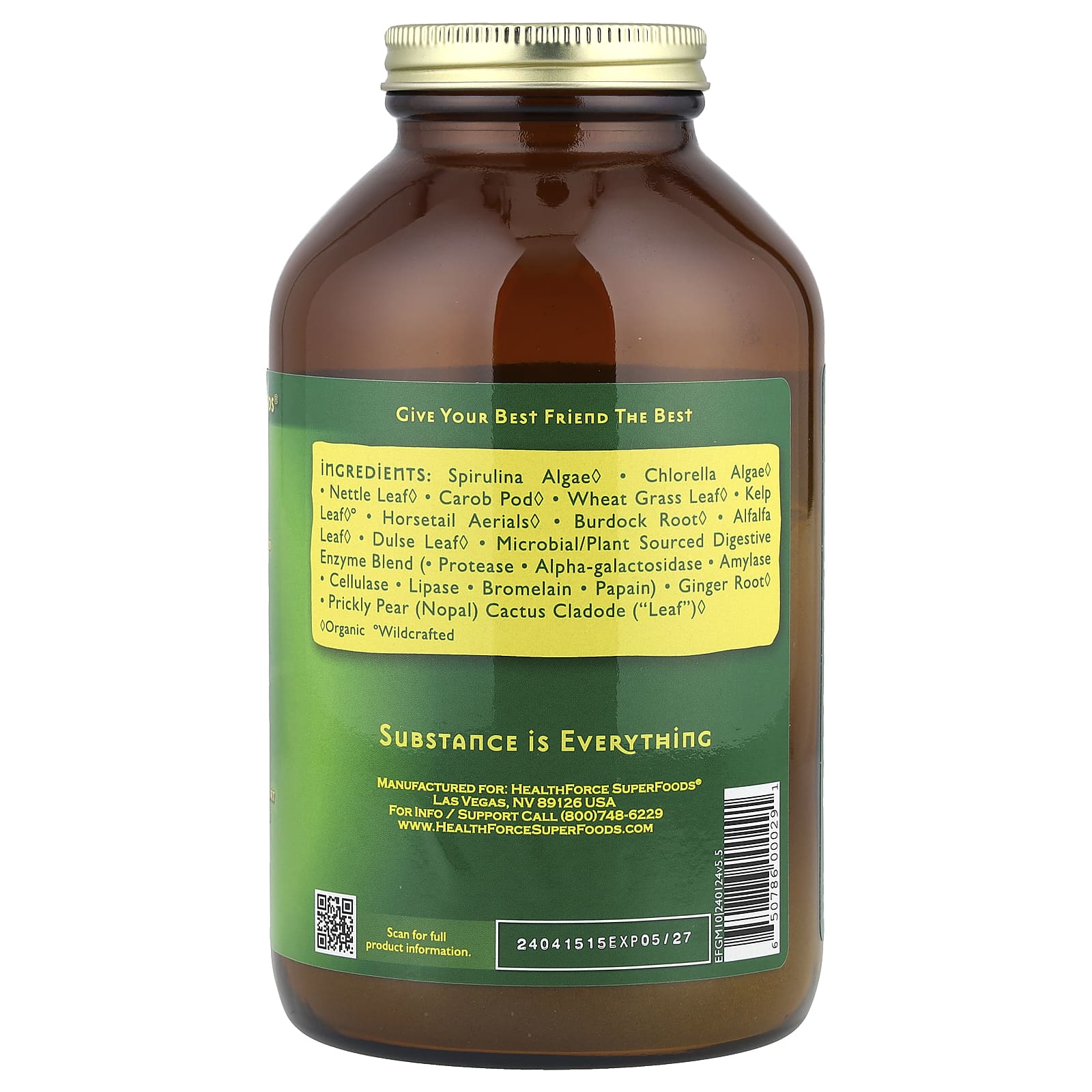 HealthForce Superfoods Green Mush Nutritional Support for Pets - Image 2