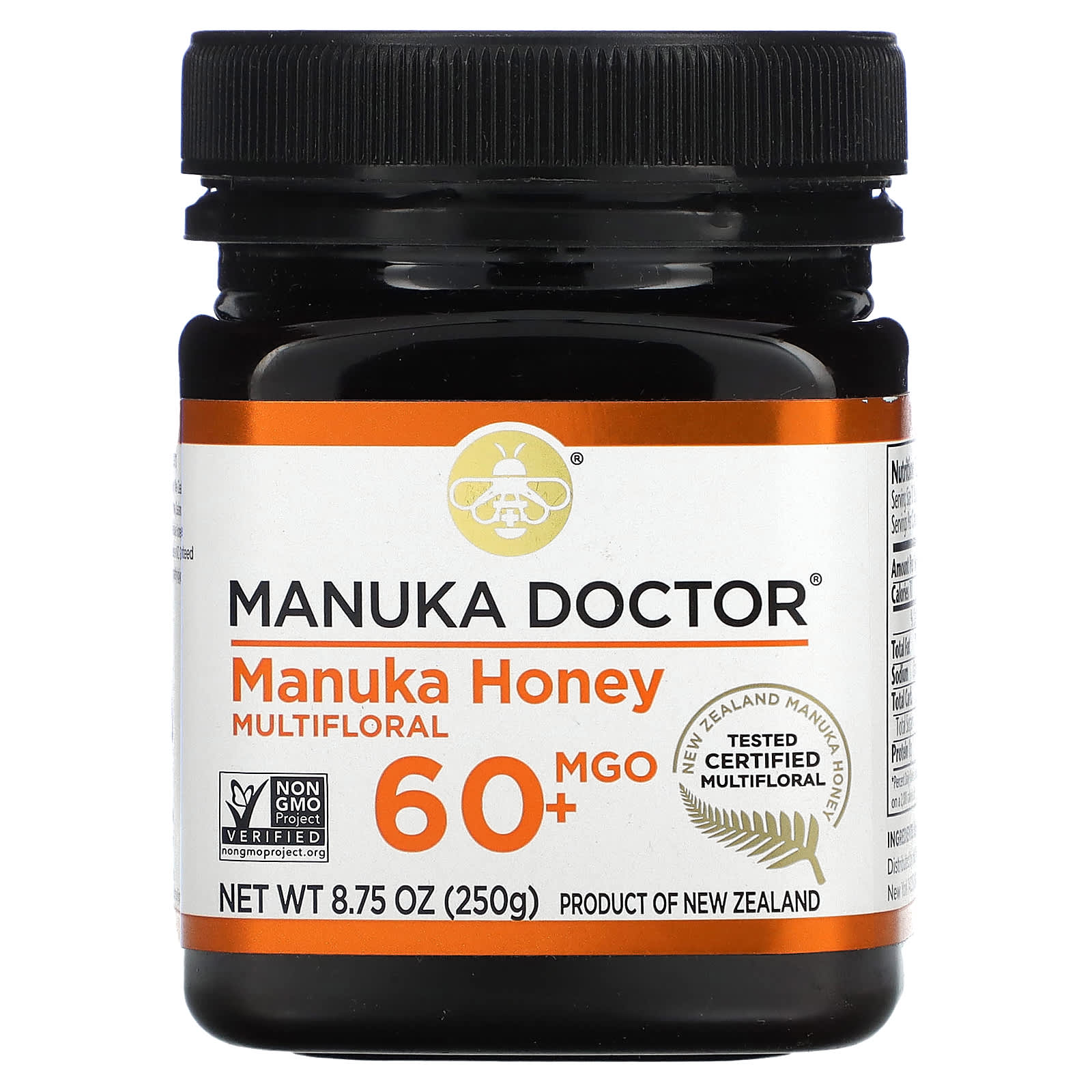 Manuka Doctor, Monofloral Manuka Honey, MGO 60+, 8.75 oz (250 g) - Image 1