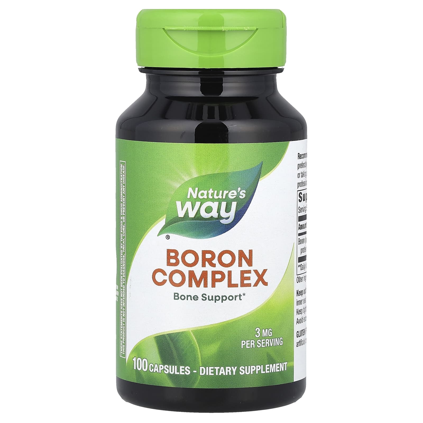 Nature's Way, Boron Complex, 3 mg, 100 Capsules - Image 1