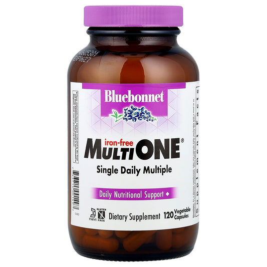 Bluebonnet Nutrition Single Daily Multiple Iron-Free Vitamin Supplement 120 Capsules - Image 1