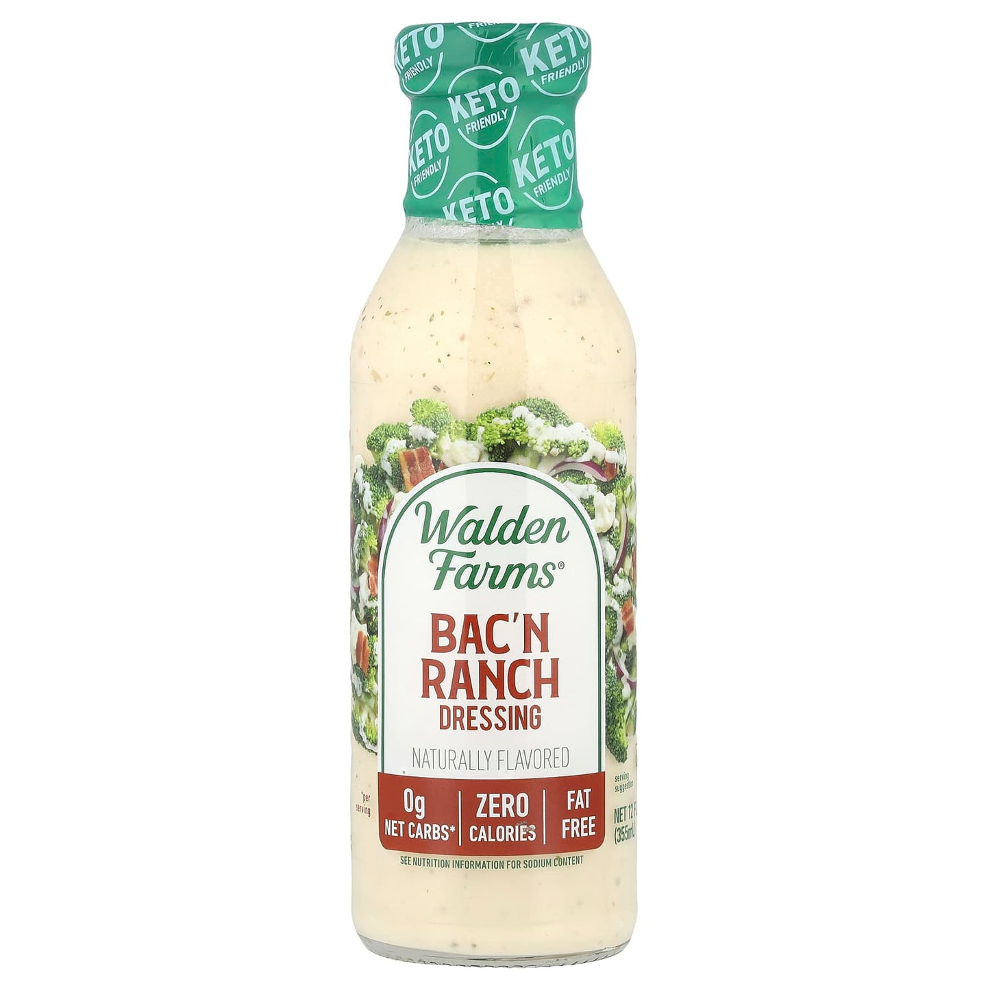 Walden Farms, Bac'n Ranch Dressing, 12 fl oz (355 ml) - Image 1