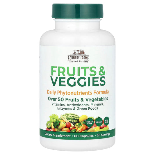 Country Farms Daily Phytonutrients, 60 Capsules, Vegan & Non GMO - Image 1