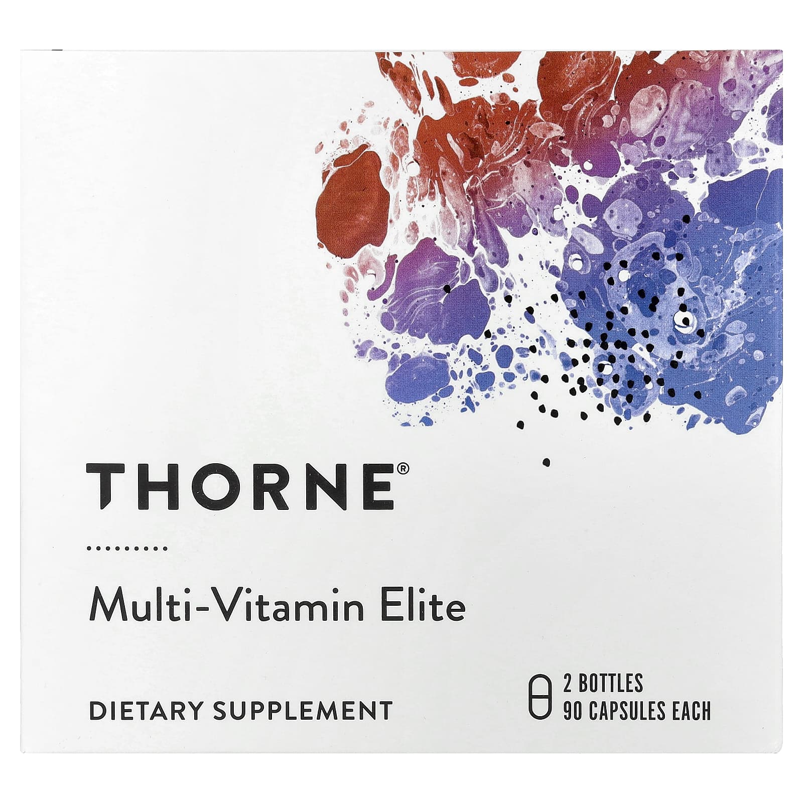 Thorne, Multi-Vitamin Elite, A.M. & P.M., 2 Bottles, 90 Capsules Each - Image 1