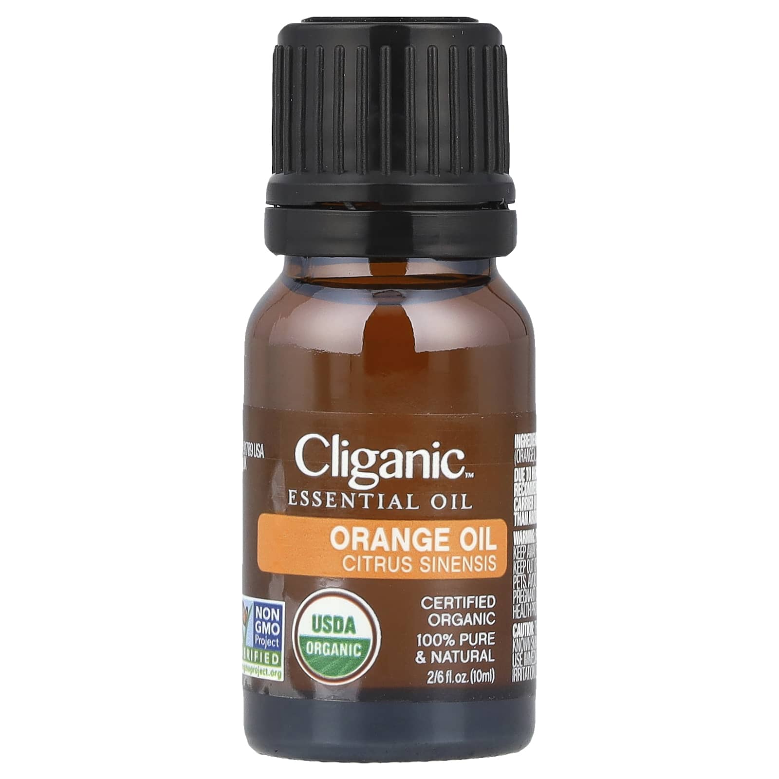 Cliganic USDA Organic Orange Essential Oil 10ml for Relaxation - Image 1