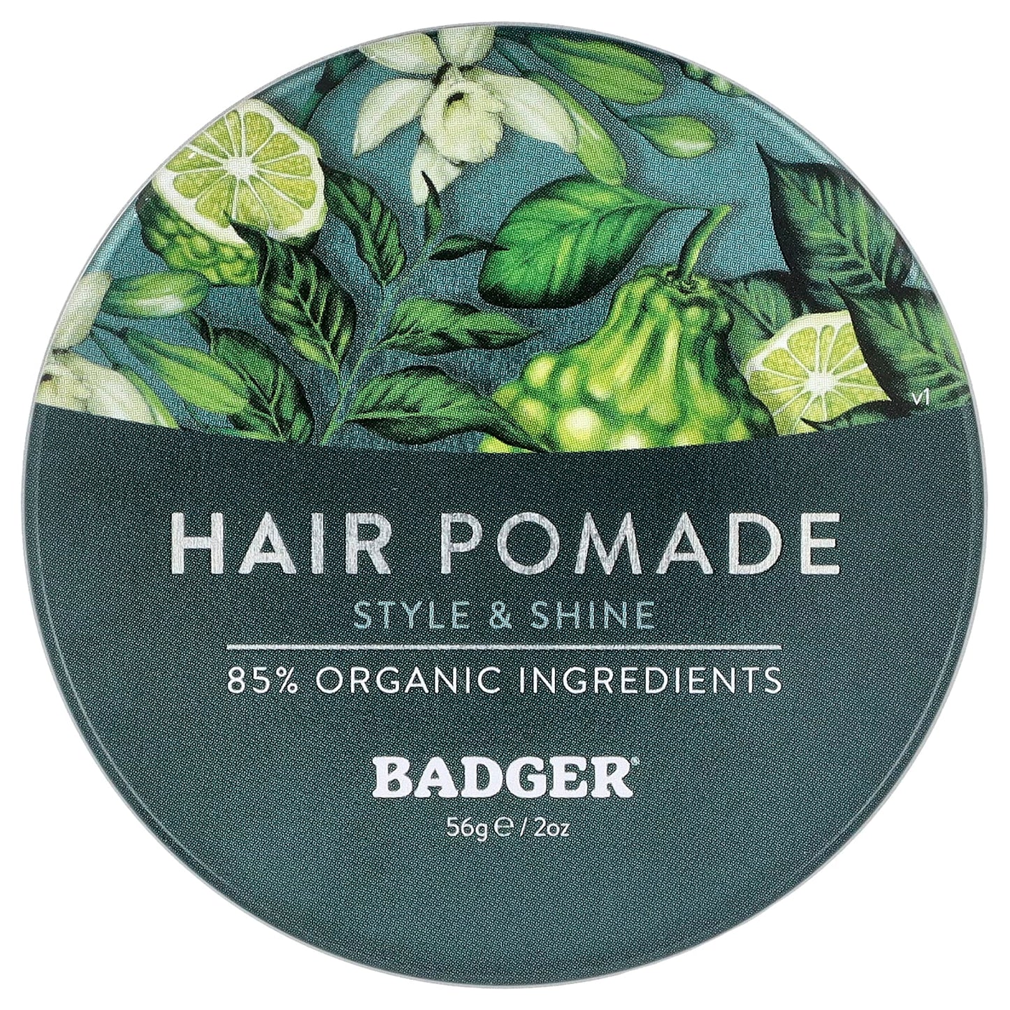 Badger Hair Pomade for All Hair Types, Vanilla & Bergamot, 2 oz - Image 1