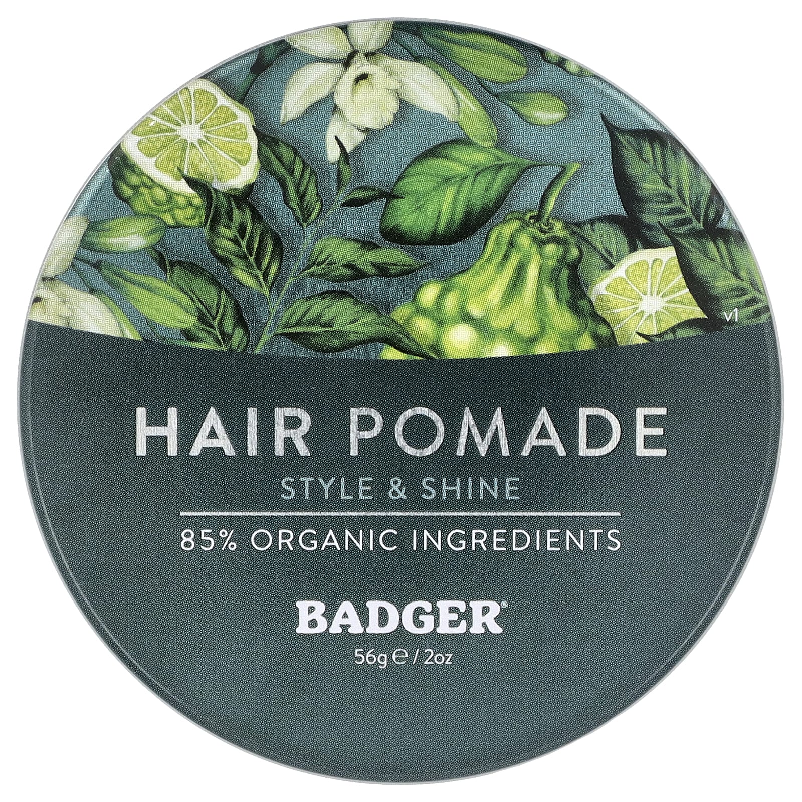 Badger Hair Pomade for All Hair Types, Vanilla & Bergamot, 2 oz - Image 1