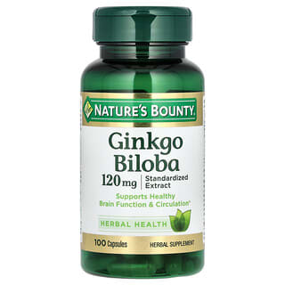 Ginkgo Biloba Supplement for Brain Health, 120mg, 100 Capsules