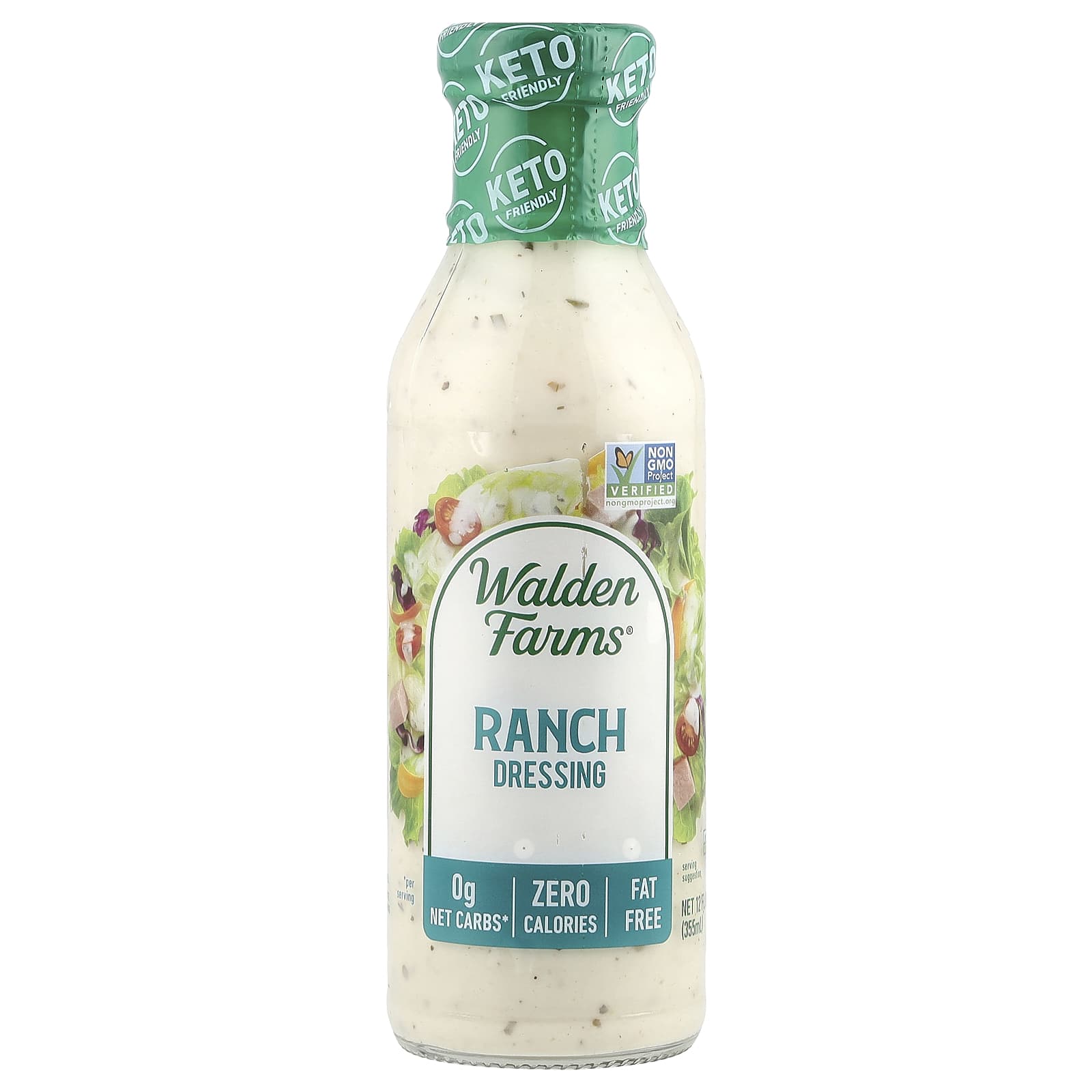 Walden Farms, Ranch Dressing, 12 fl oz (355 ml) - Image 1