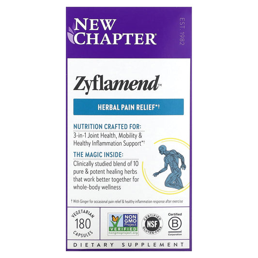 New Chapter, Zyflamend, 180 Vegetarian Capsules - Image 1