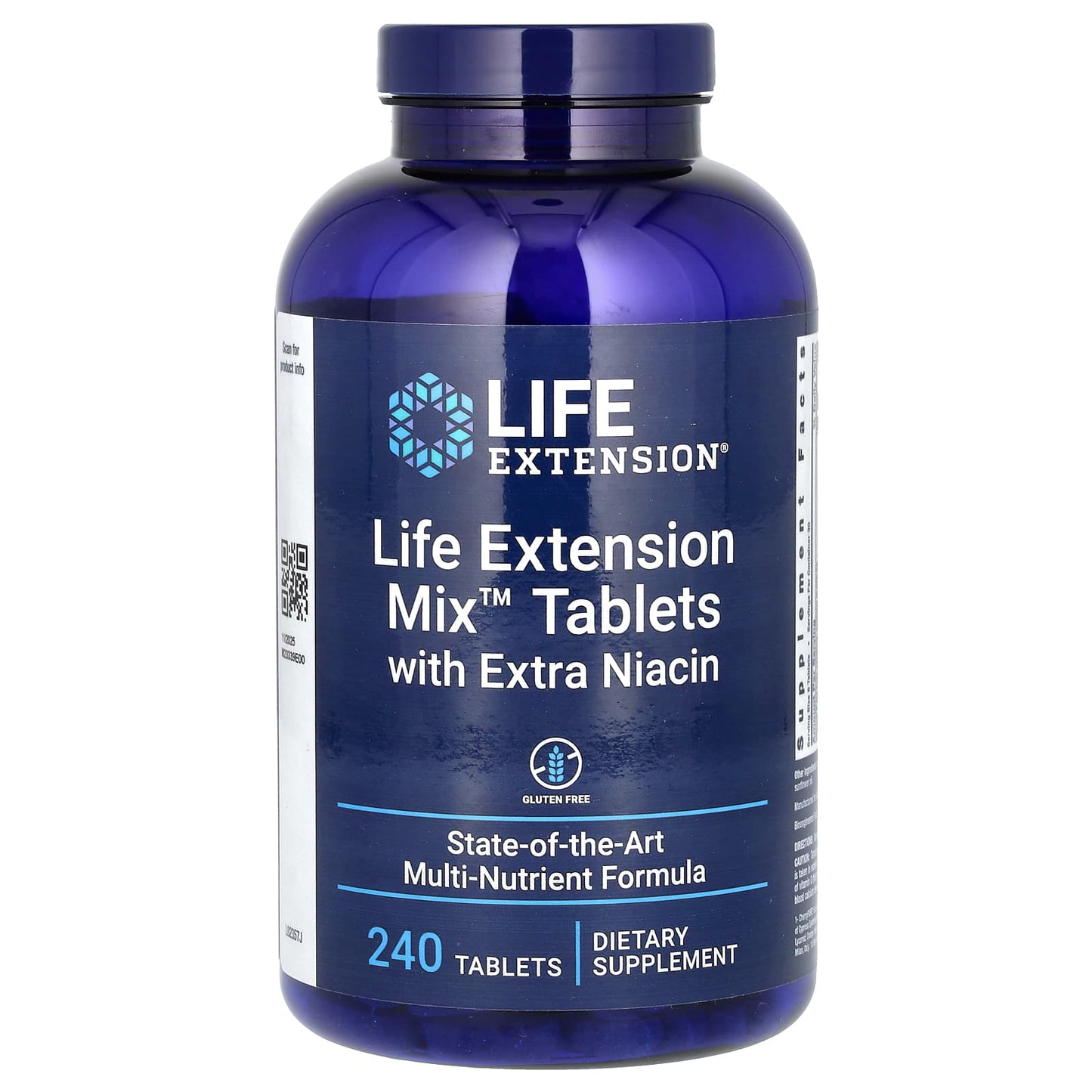 Life Extension Mix Tablets with Extra Niacin, 240 Tablets - Image 1