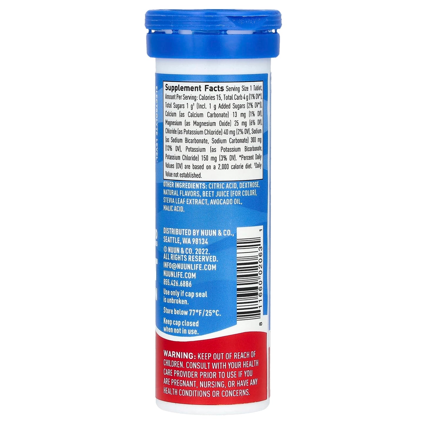 Nuun, Sport Hydration, Effervescent Electrolyte Drink, Fruit Punch, 10 Tablets - Image 2