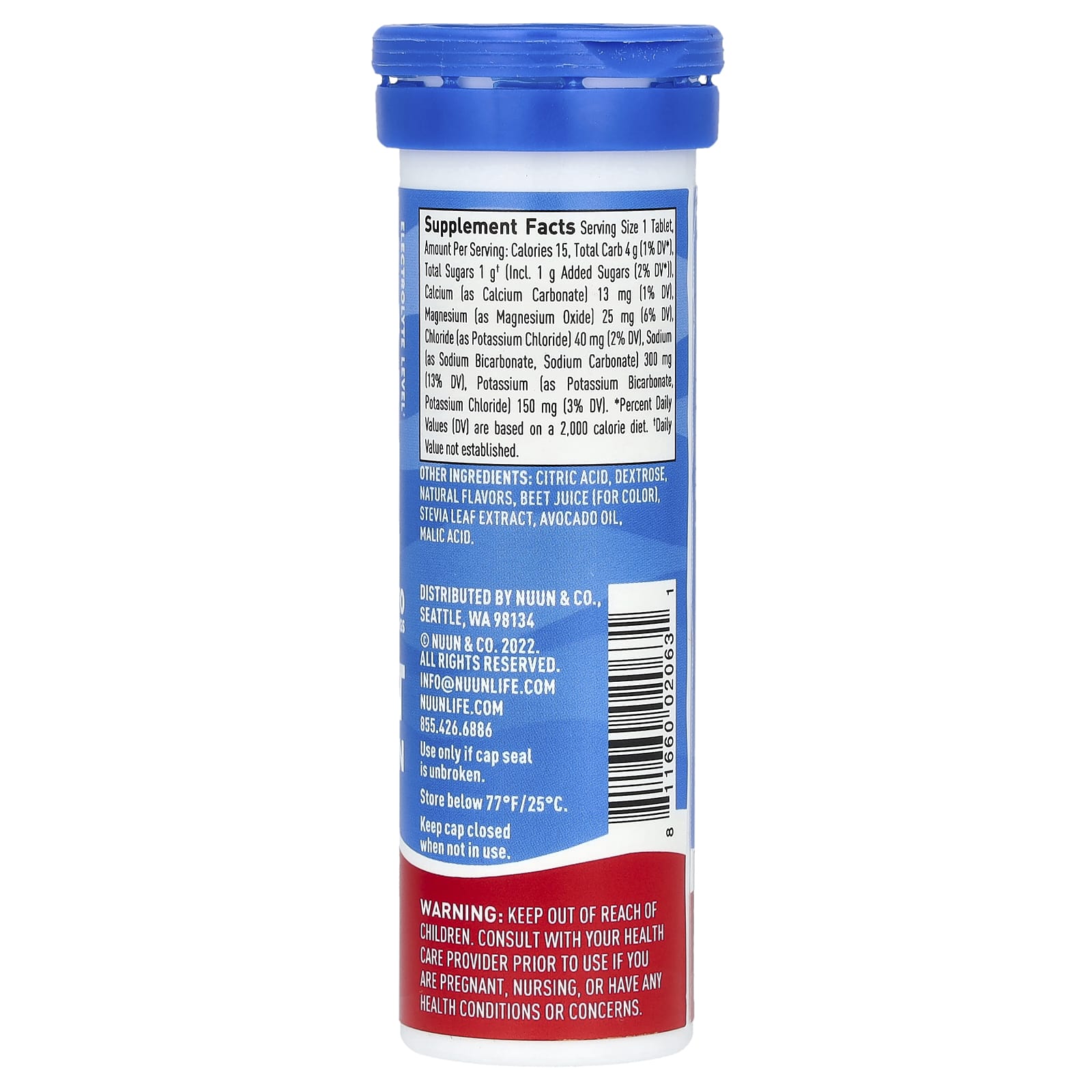 Nuun, Sport Hydration, Effervescent Electrolyte Drink, Fruit Punch, 10 Tablets - Image 2