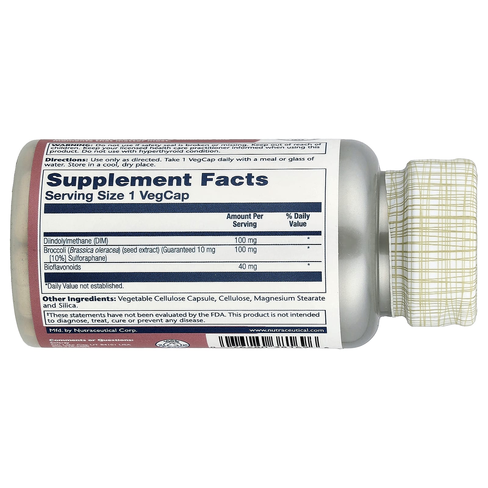 Solaray, DIM Supreme™, 60 VegCaps - Image 2