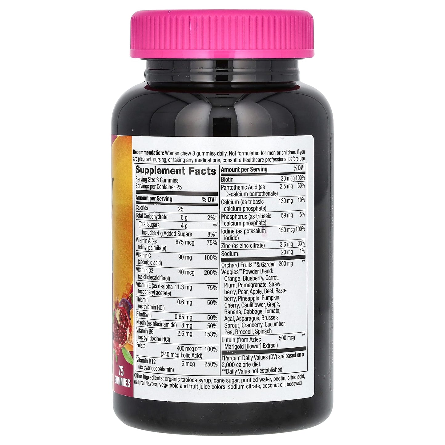 Nature's Way, Alive! Women's 50+ Premium Gummy Multivitamin, Cherry & Grape, 75 Gummies - Image 2