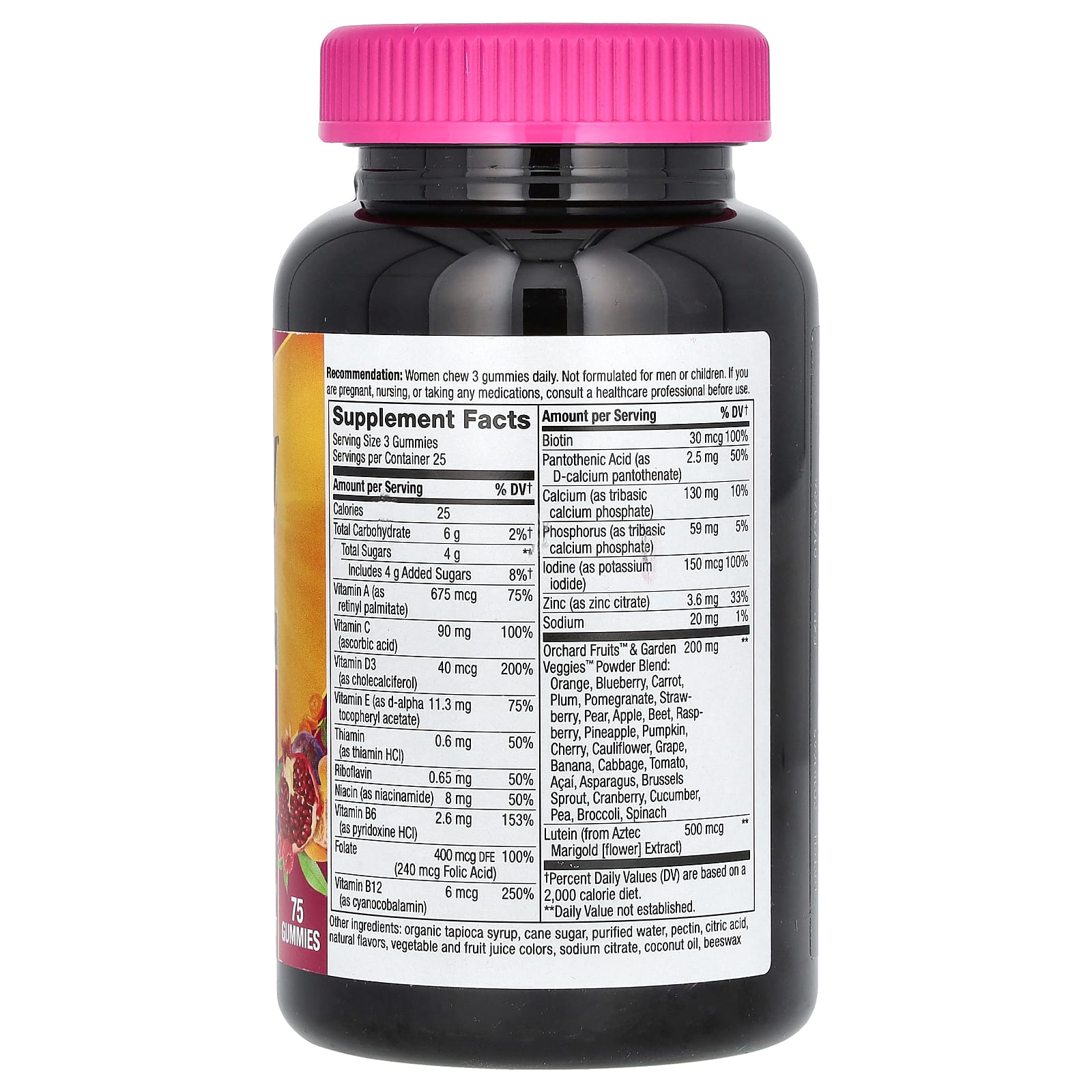 Nature's Way, Alive! Women's 50+ Premium Gummy Multivitamin, Cherry & Grape, 75 Gummies - Image 2