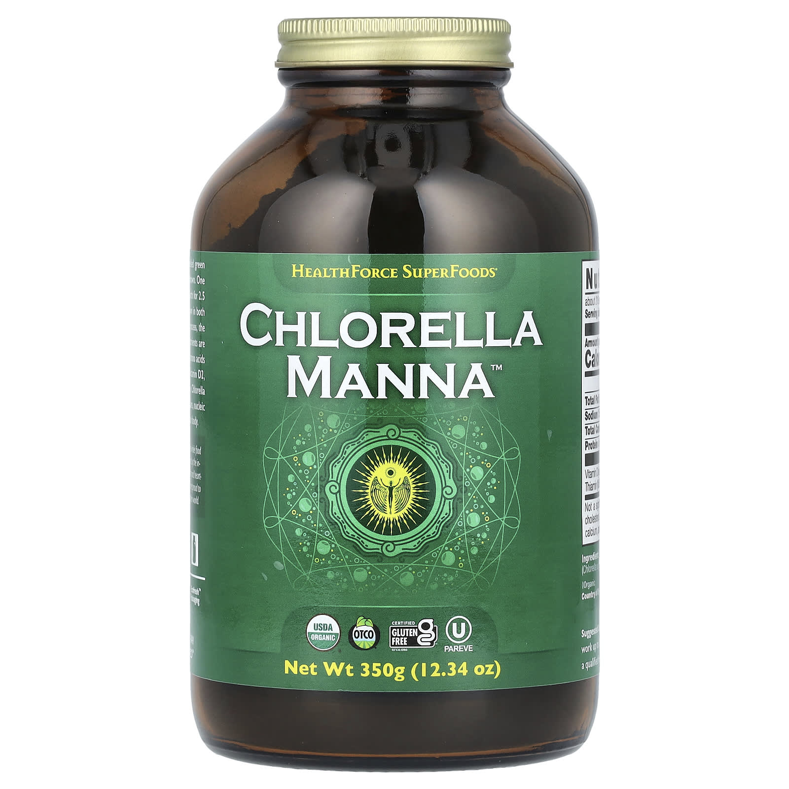 Chlorella Manna Powder - USDA Organic, Vegan, Gluten-Free | 350g - Image 1