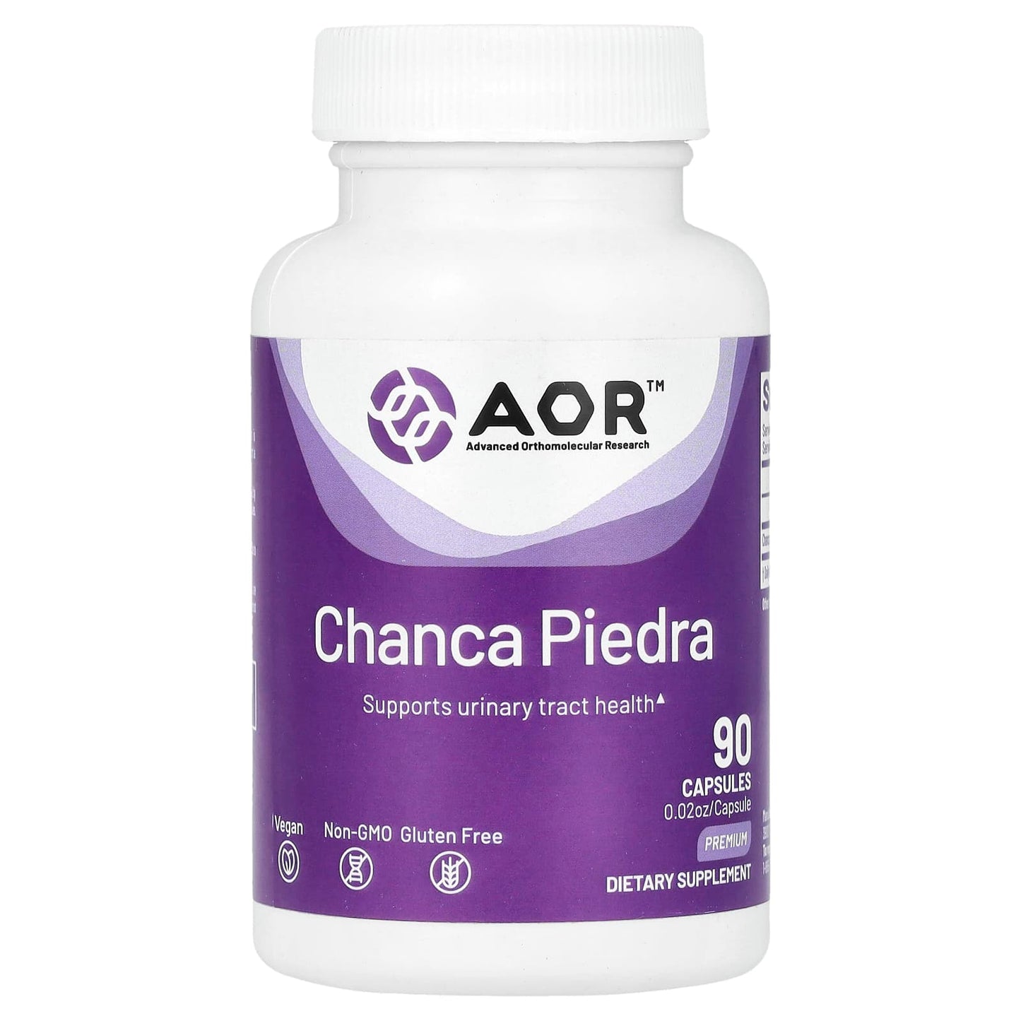 AOR Chanca Piedra 500mg, 90 Capsules - Urinary Tract Support - Image 1