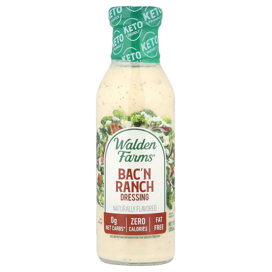 Walden Farms, Bac'n Ranch Dressing, 12 fl oz (355 ml) - Image 1
