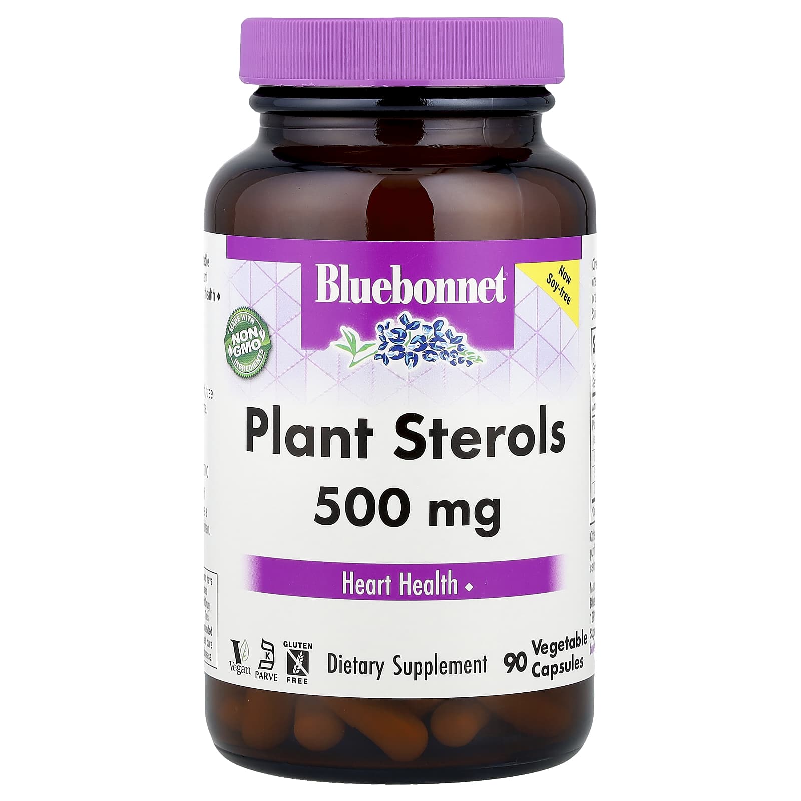Bluebonnet Nutrition Plant Sterols 500mg for Heart Health - 90 Capsules - Image 1