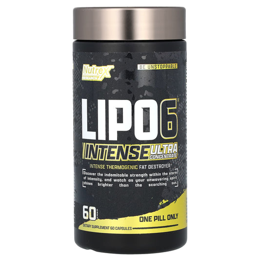 Nutrex Research, LIPO 6, Intense, Ultra Concentrate, 60 Capsules - Image 1