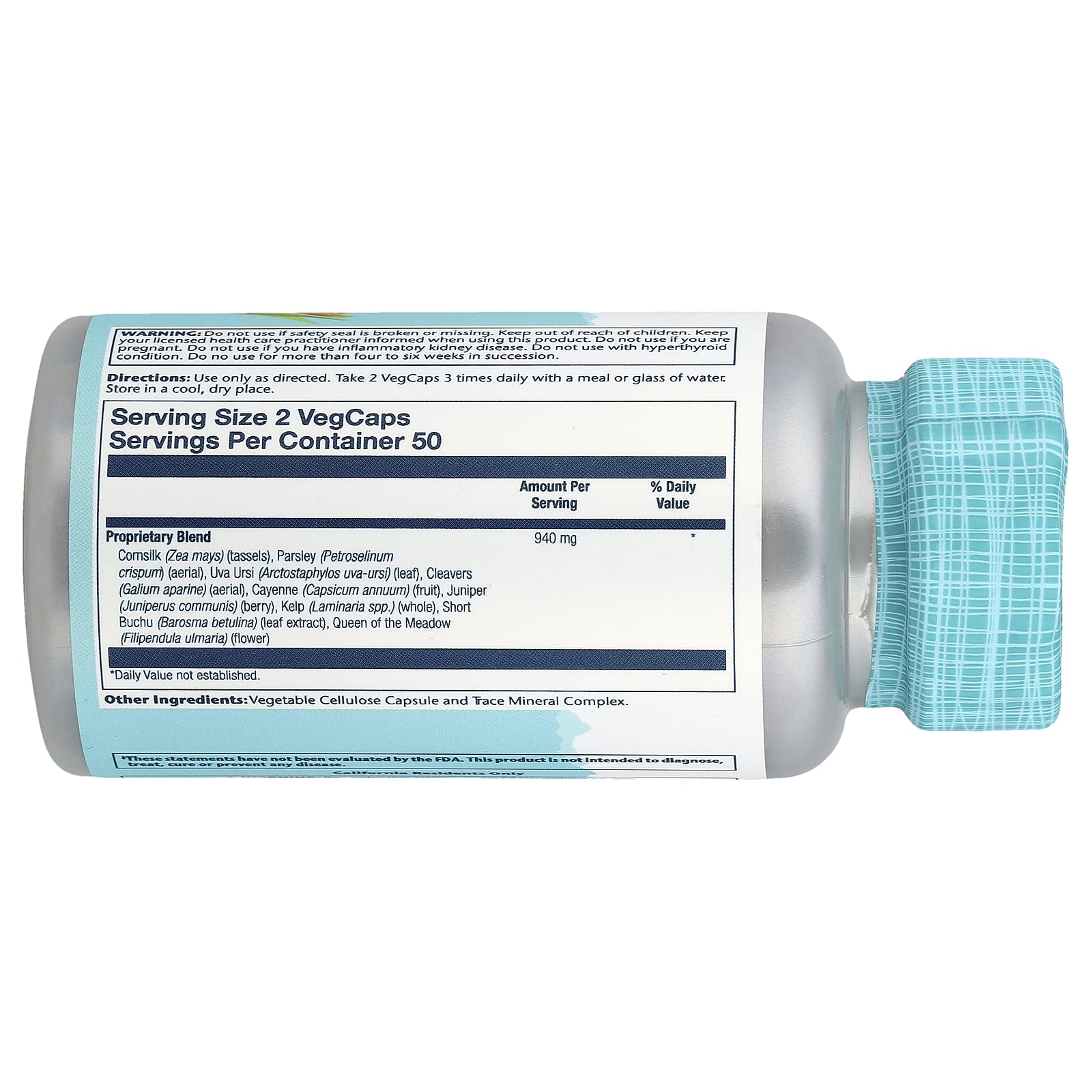 Solaray, Kidney Blend SP-6™, 100 VegCaps - Image 2
