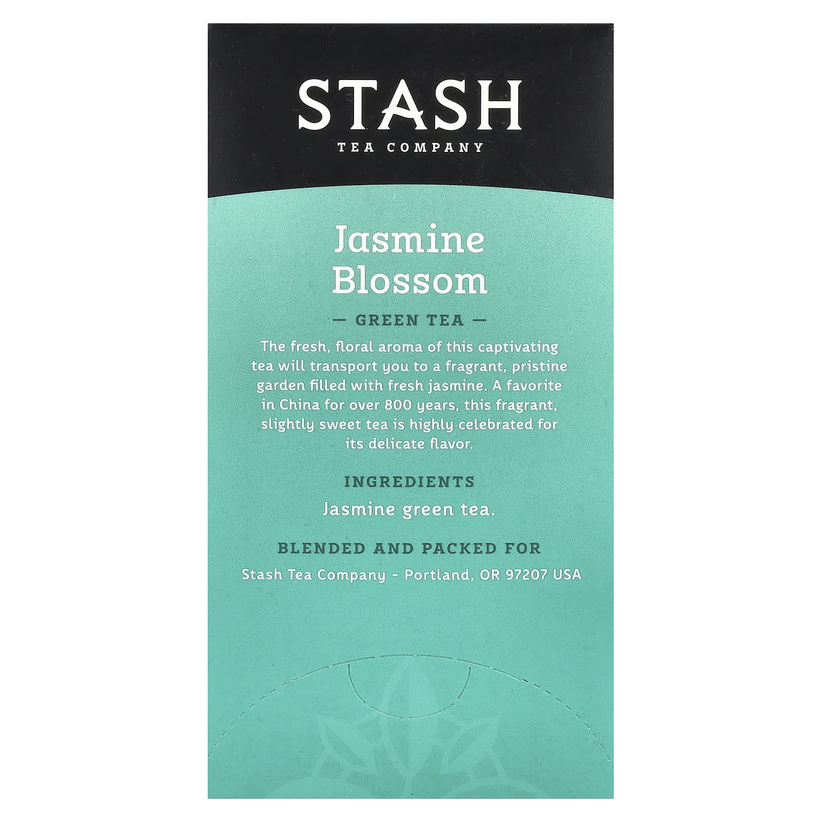 Stash Tea, Green Tea, Jasmine Blossom, 20 Tea Bags, 1.3 oz (38 g) - Image 2