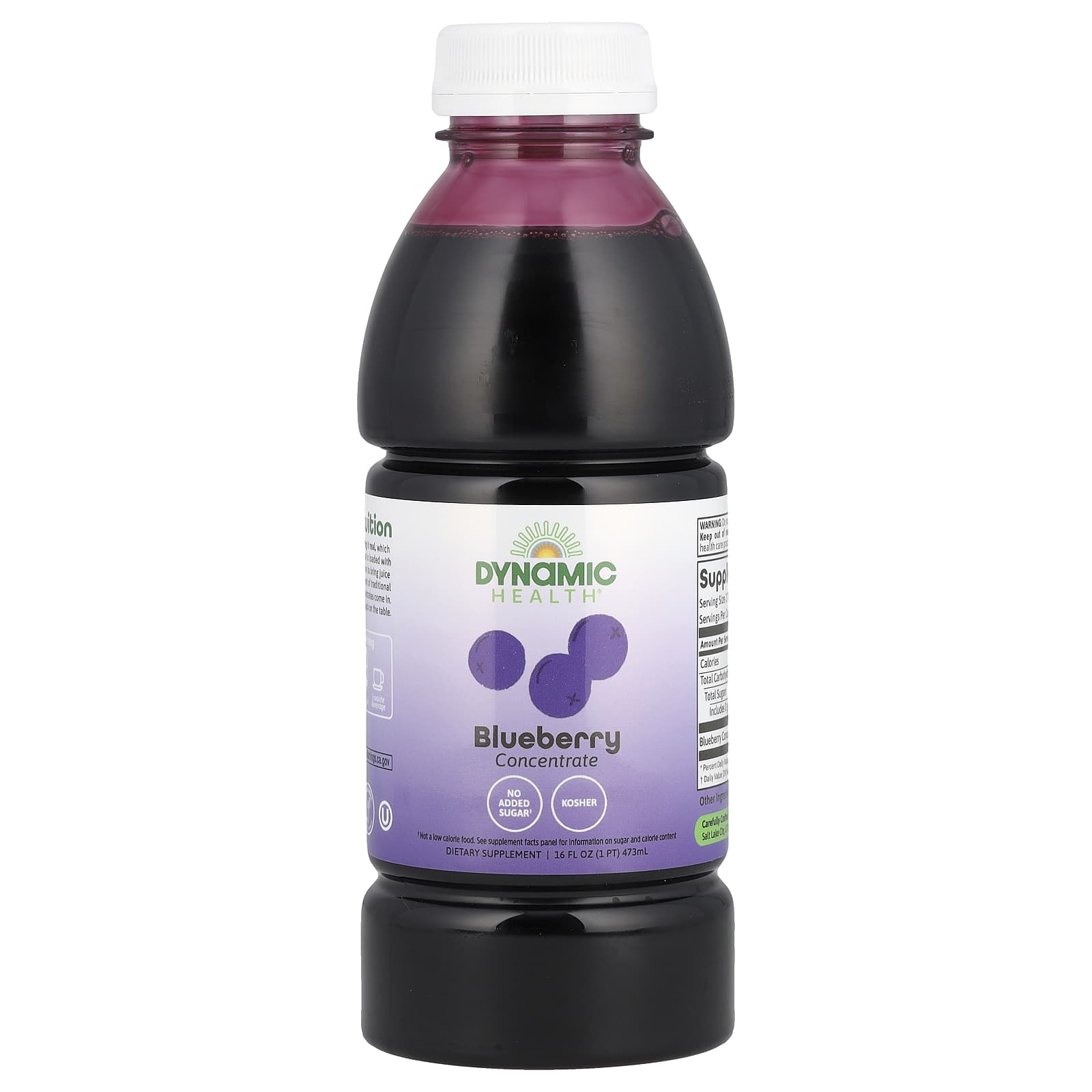 Blueberry Concentrate by Dynamic Health - No Added Sugar, 16 fl oz - Image 1