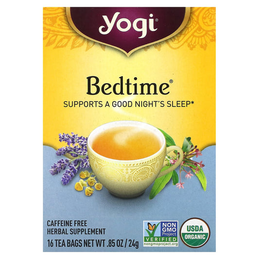 Yogi Tea, Bedtime, Caffeine Free, 16 Tea Bags, .85 oz (24 g) - Image 1