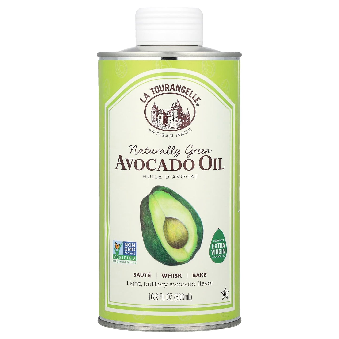 La Tourangelle, Naturally Green Avocado Oil, 16.9 fl oz (500 ml) - Image 1